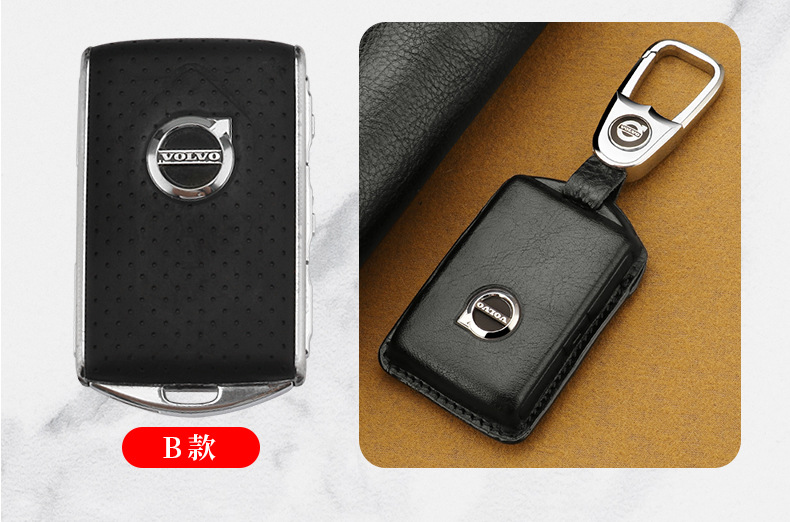 智贝详情图_1适用沃尔沃钥匙套真皮XC60XC40XC90V