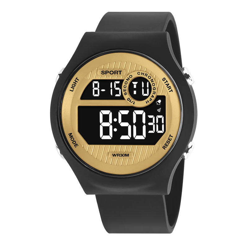 Reloj electrónico de alarma luminosa de sincronización al aire libre de moda reloj electrónico de todos los partidos para hombres y mujeres reloj electrónico de estudiante de secundaria al por mayor