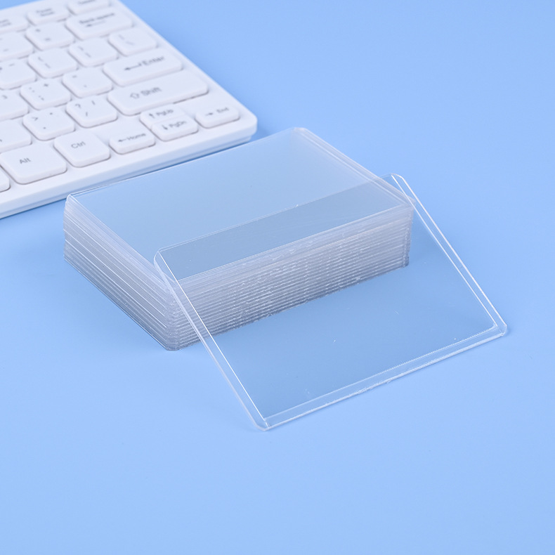 Nuevo material PVC de doble cara transparente HD con película 35PT Juego Rey titular de la tarjeta Ultraman NBA estrella protección duro titular de la tarjeta