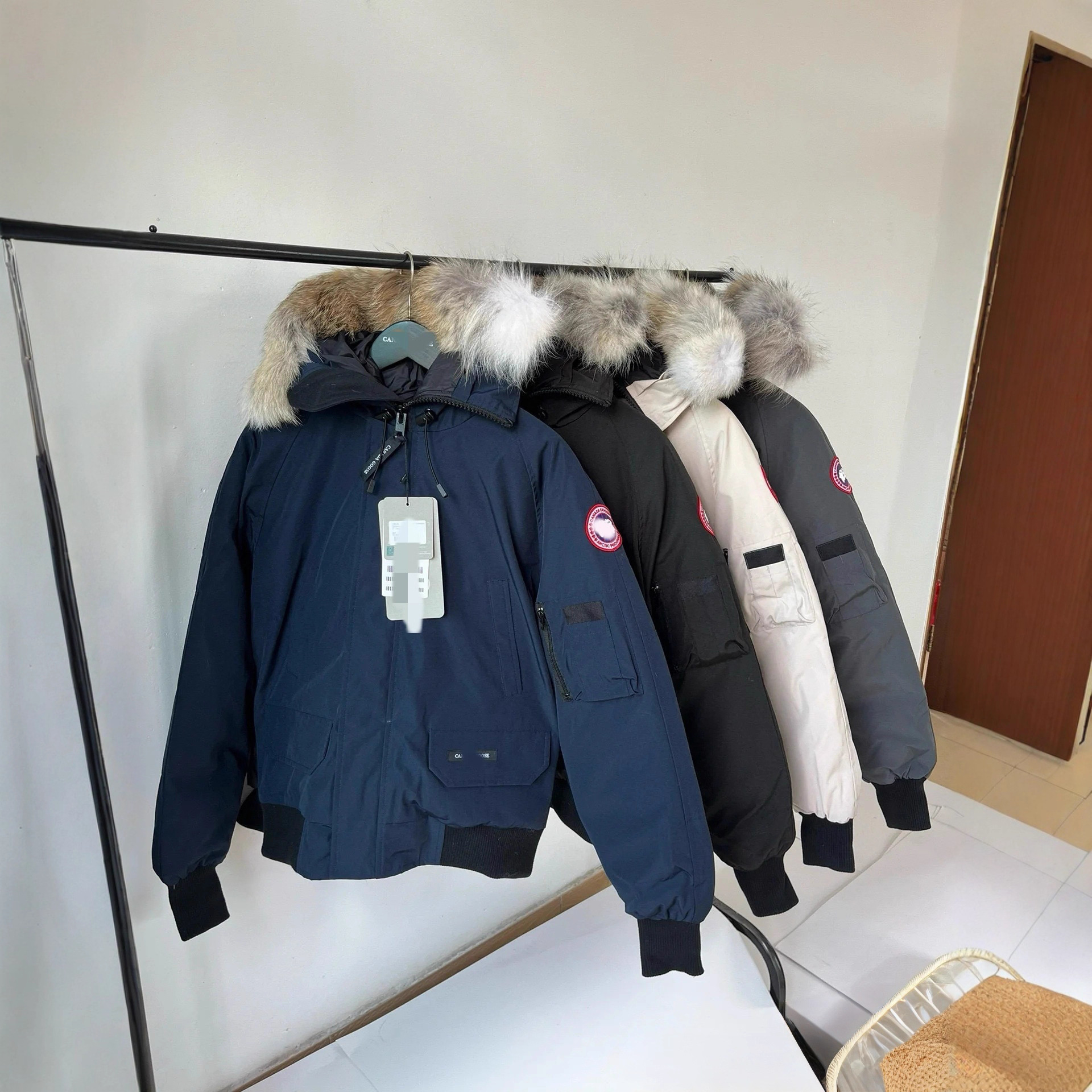 국경 간 새로운 공장 실제 샷 하이 버전 Chilliwack Big Goose 01 남성용 및 여성용 봄버 재킷