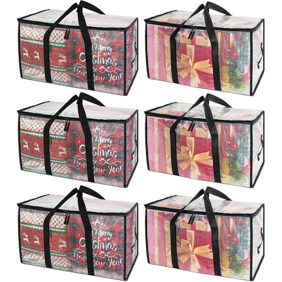 Woven Groceries Bag Packing Duffel Bag Handheld Quilt Clothes Storage Bag Transparent Storage Bag Moisture-proof and Dustproof