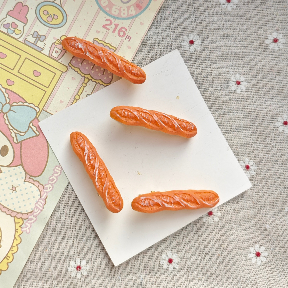 Ins Fun Original Simulation French Stick Hairpin Japanese Style Cute Sweet Girl Heart Student Hairpin Duckbill Hairpin Hair Accessories