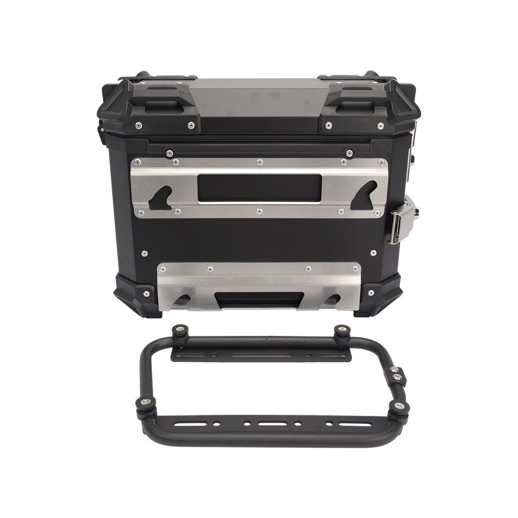 Universal multifunctional aluminum alloy quick-release side box bracket for motorcycles, three-box side rack, rear tail box rack mounting accessories