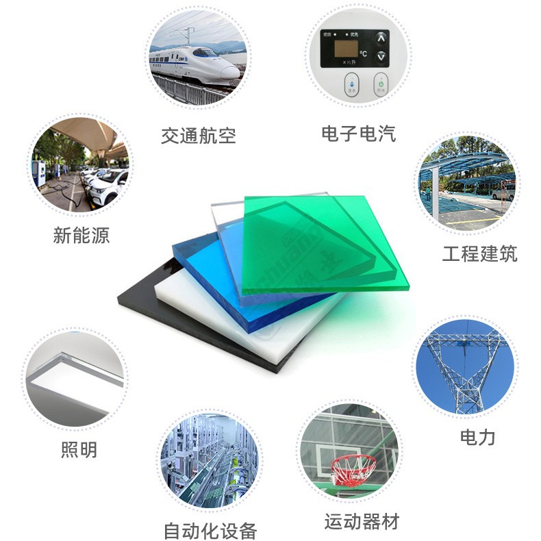 厂家茶色pc板阻燃防静电pc板材聚碳酸酯雕刻折弯加工pc耐力板