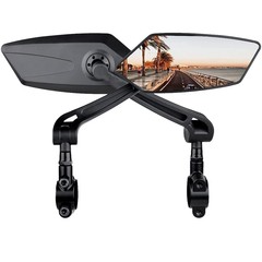 マウンテンバイクのバックミラーの電動車の平面鏡の360度はミラーを調節することができます。