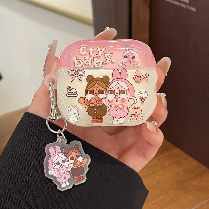 Dessert-Themed Two Crying Babies Suitable for Apple AirPods 4Th Generation Bluetooth Protective Case AirPods Pro 3 Earphone Cover 5Th Generation Dessert-Themed Two Crying Babies Suitable for Apple AirPods 4Th Generation Bluetooth Protective Case AirPods Pro 3 Earphone Cover 5Th Generation