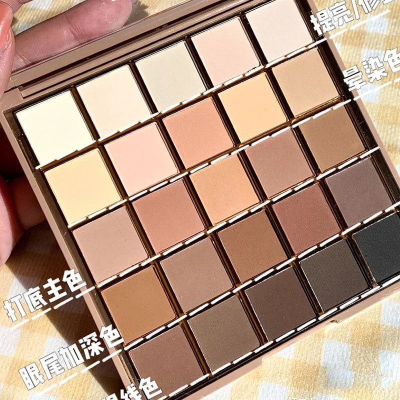 Capel 25-color Lucky Cube Placa de chocolate mate completo todos los días-Partido tierra color dioses anochecer sombra de ojos