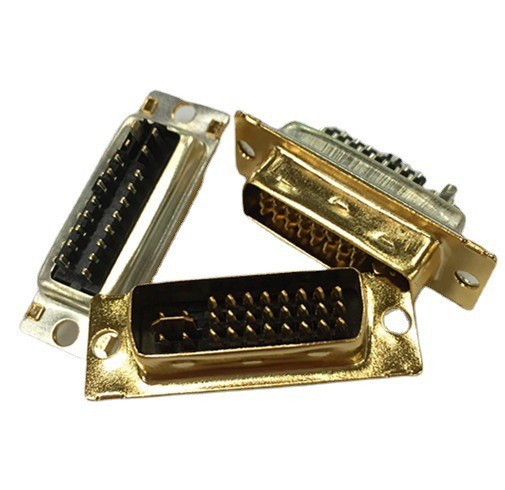 DVI24+5��ͷǰ�Ƕƽ�����庸��ʽ����ƽ�ڰ׽�о24��DVI����