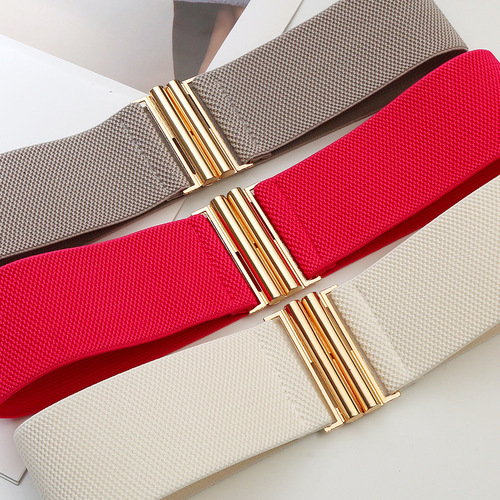 Fashionable women's wide waist elastic belt, matching dresses, versatile women's wide belt decoration, wholesale