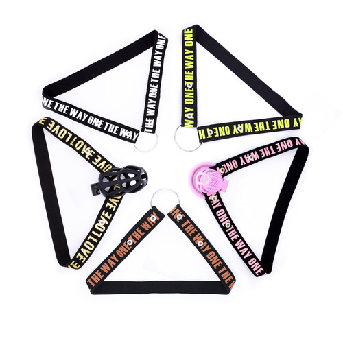 Men's CB lock auxiliary belt two-way wide letter chastity lock fixed belt elastic elastic GAY underwear hanging ring makes it look bigger