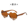 Trend marine sunglasses heart-shaped, European style