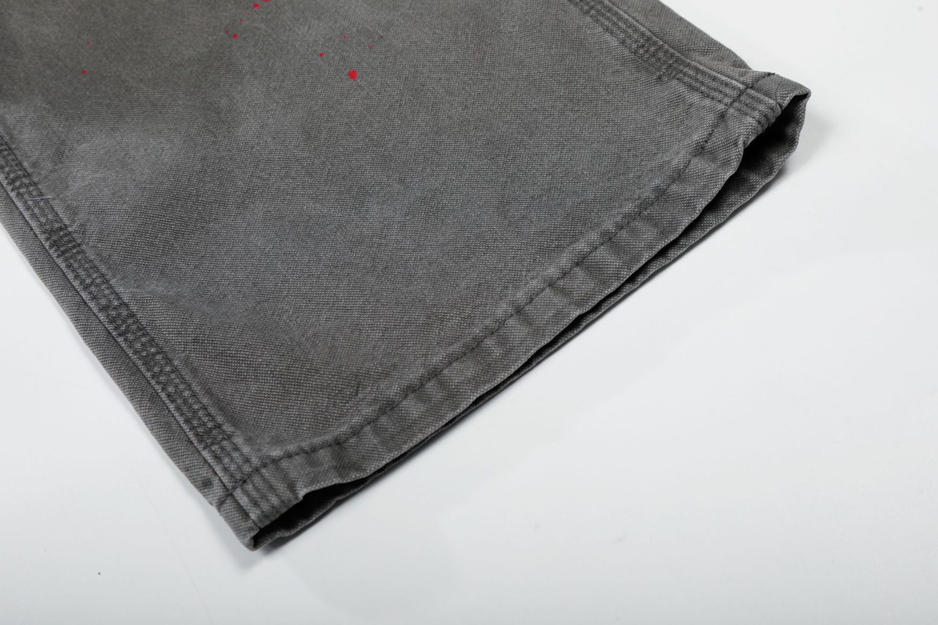 Men's Wide Leg Jeans High Street Style Z059 Whisker Texture Artificial Paint Splatter Design_mkmklike.com