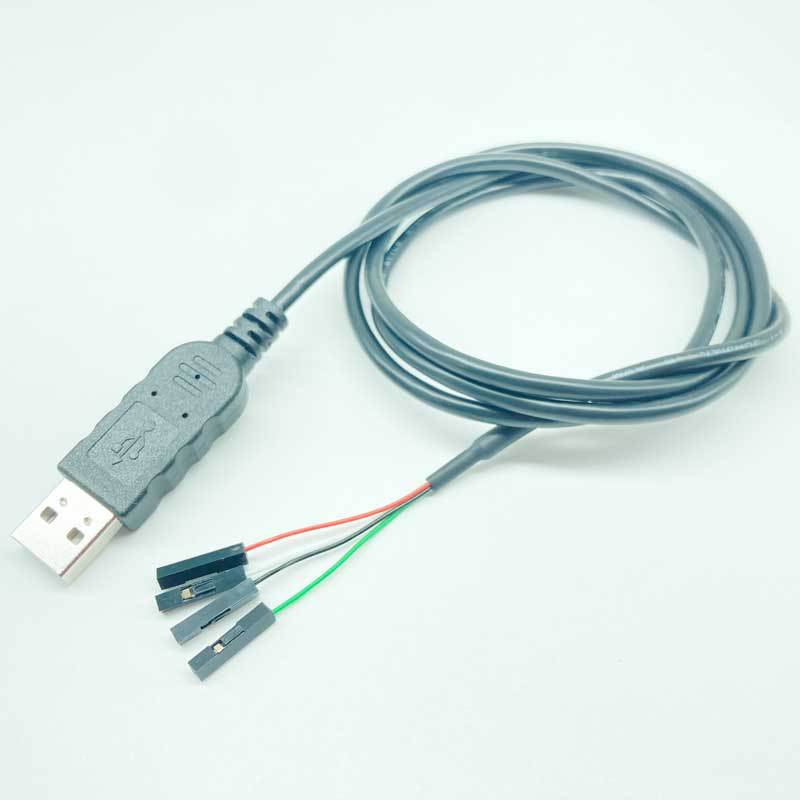 USB2.0转杜邦2.54连接线束 2725 28AWG 4芯线RS232系列信号线