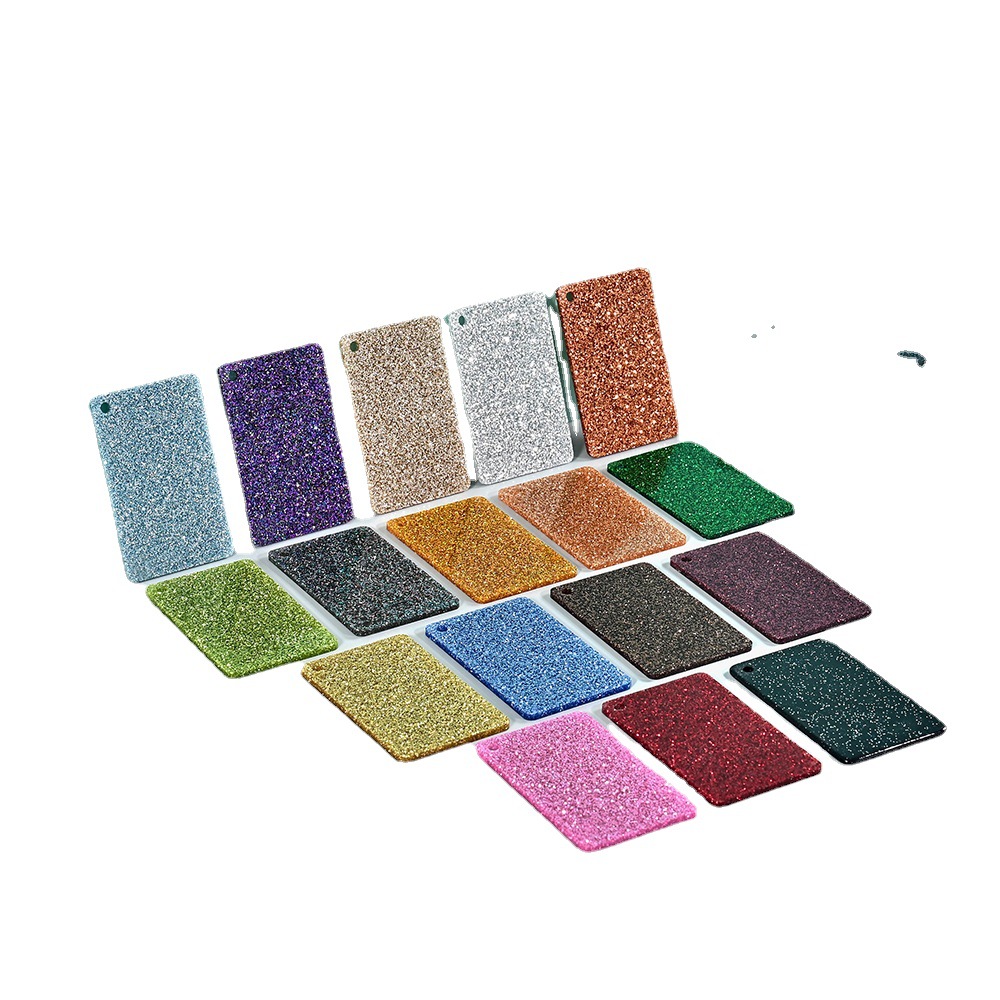 葱粉压克力板 闪粉pmma塑料板 彩色亮片树脂材料厂家现货批发