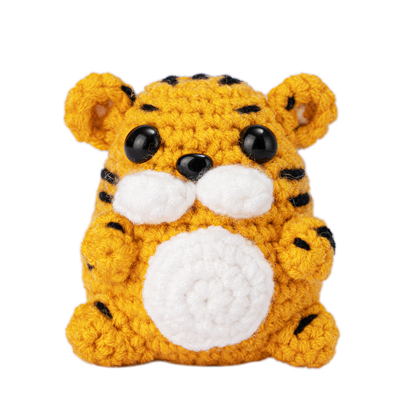 Amazon material de ganchillo paquete traje de bricolaje a mano de lana de ganchillo animal inglés instrucción enseñanza Video