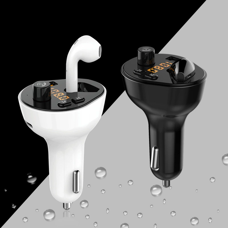 Трансграничная частная модель, новый многофункциональный G57 QC3.0, автомобильное зарядное устройство для мобильного телефона, громкая связь, Bluetooth, автомобильный MP3