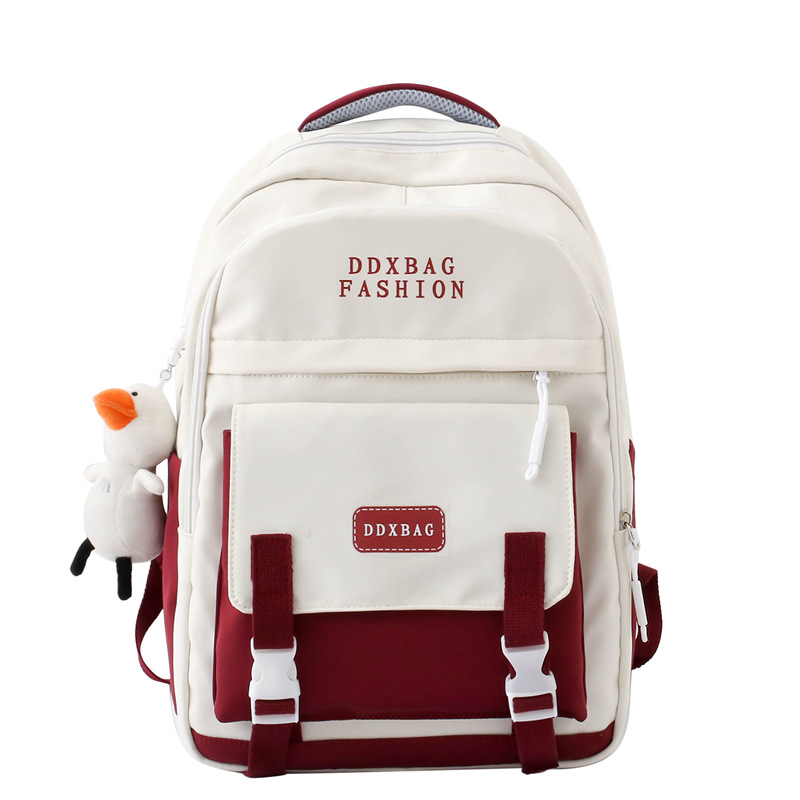 Mochila mujer estudiante de escuela secundaria ligero simple gran capacidad mochila estudiante de escuela secundaria estudiante universitario mochila japonesa ins chica