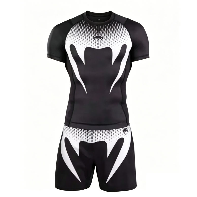 Venom Men's Compression Suit for Sports and Fighting, Anti-Blister Compression Garment, Ultra-Elastic for Fitness Training, Running, and Jujitsu