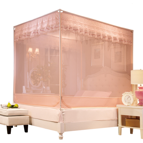 Children's Anti-Fall Mosquito Net Household Easy Installation Three-Door Infant Thick Mongolian Style  New Advanced Patterned Net