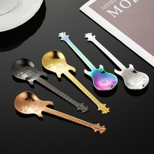 304不锈钢咖啡勺创意吉他勺子家用马克杯勺甜品搅拌勺伴手礼餐具