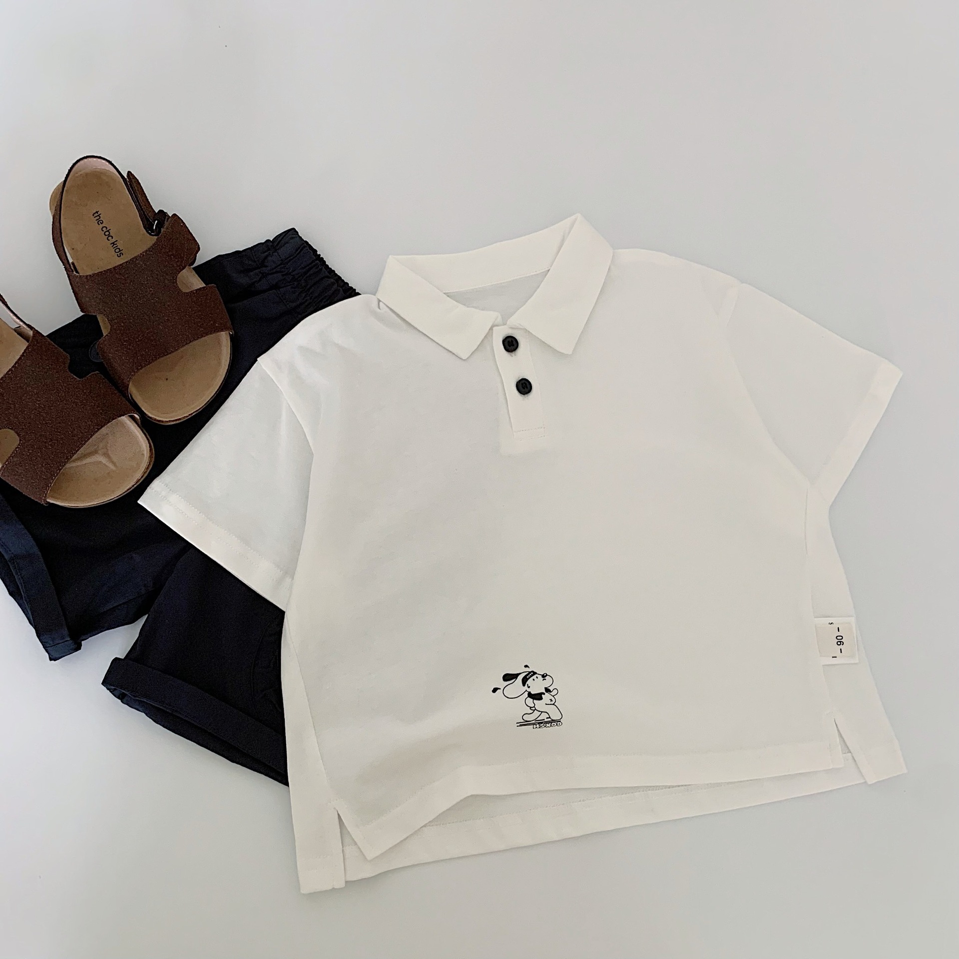 Camiseta de manga corta para niños Maibao verano 2025 nuevo estilo para niños estilo occidental camisa de polo casual ropa para niños al por mayor