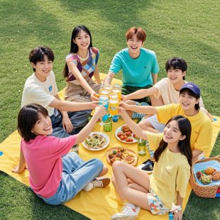 Disposable outdoor picnic mat spring outing camping picnic party moistureproof mat group building floor mat peva tablecloth universal