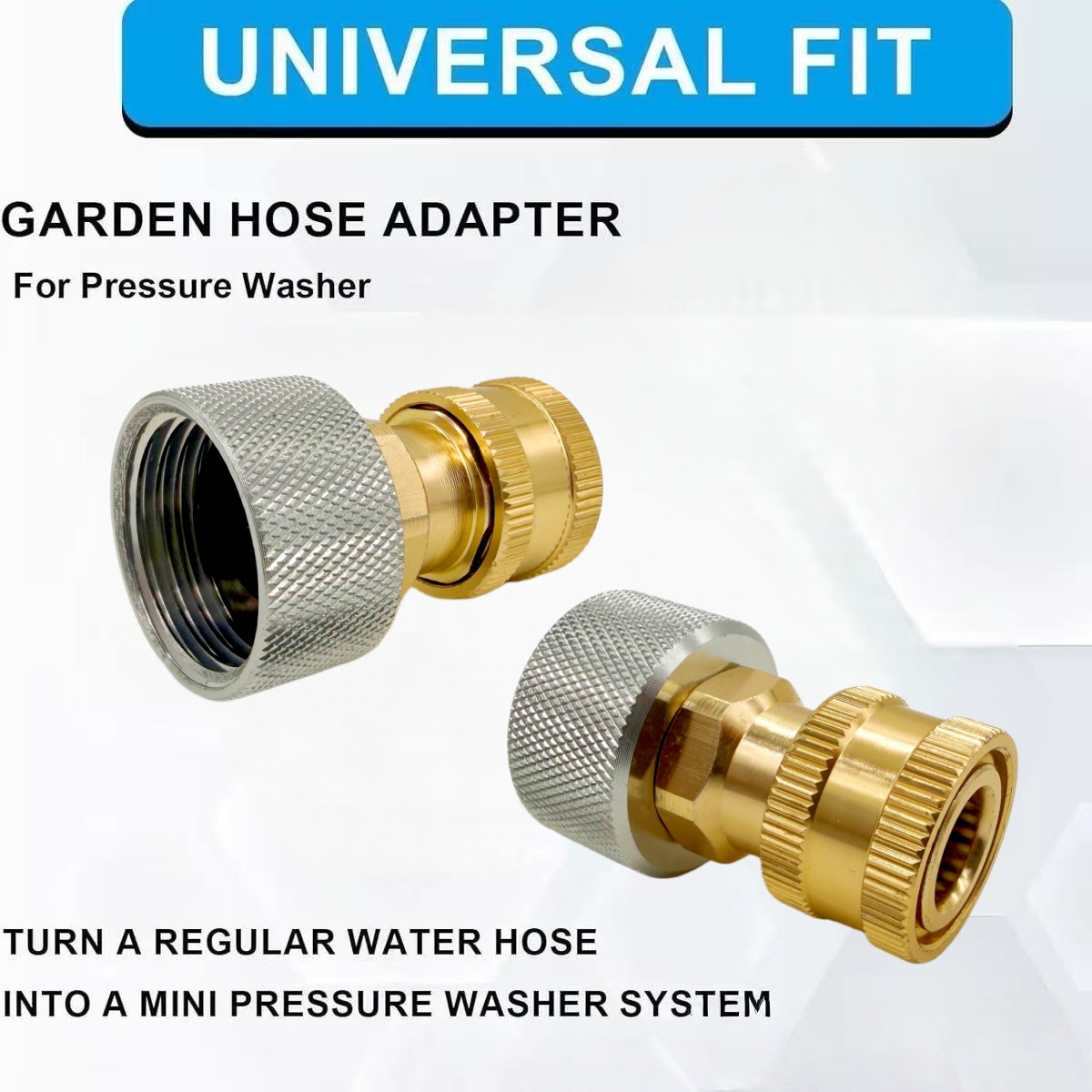 Cross-Border New Model Garden Hose Ght3/4 Knurled Adapter 1/4 Quick Connector 5-Color Nozzle Accessory Set