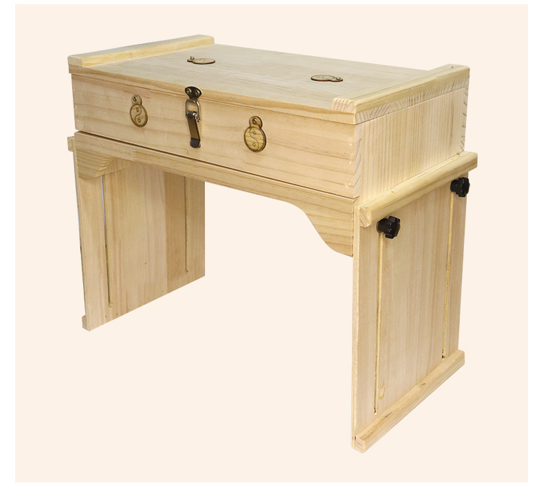 Solid Wood Moxibustion Box Adjustable Height Large Abdominal Warming Device Full Body Spa Tool specifications
