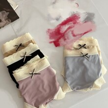 U+冰丝内裤女中腰夏季薄款透气可爱日系少石墨烯底档女生三角裤