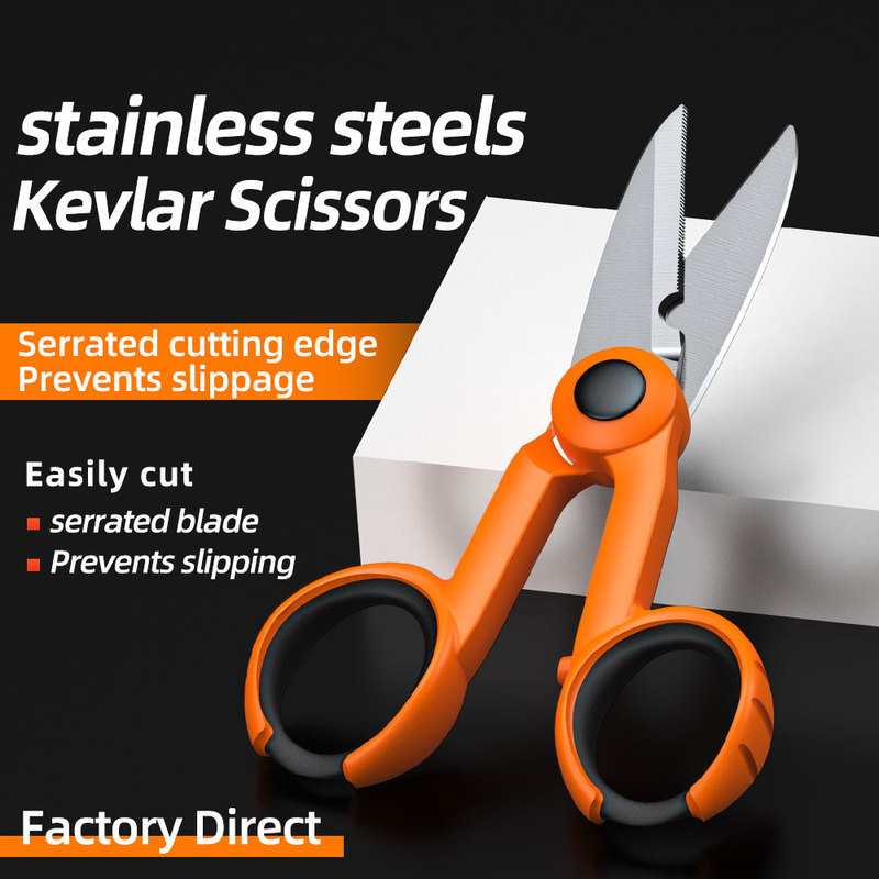 Kevlar Scissors Serrated Fiber Aramid Scissors Fiber Optic Pigtail Jumper Scissors Electrician Scissors Hardware Tool Scissors