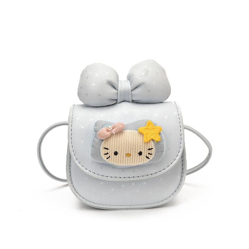 Bolsa infantil transfronteriza adorable gatito mini bebé mochila arco estrellas pequeñas bolsas accesorios para niños y niñas