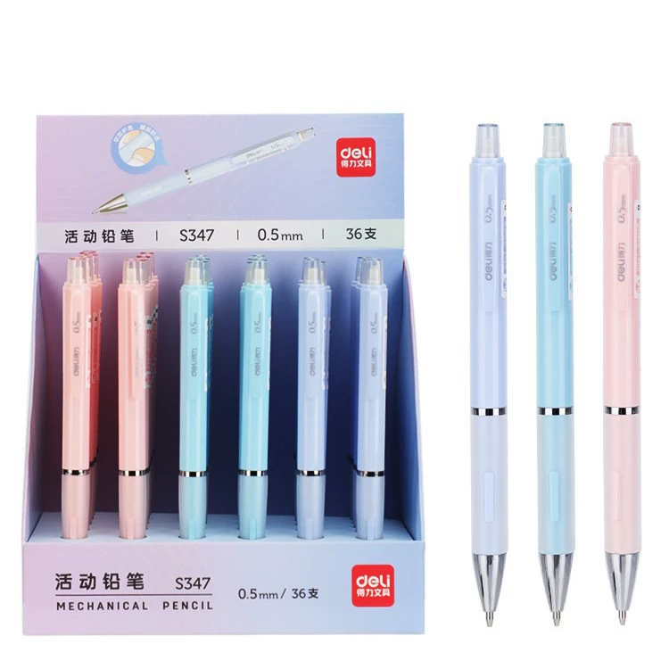 Automatic Mechanical Pencil (Deli), Plastic Body, 0.5/0.7 mm, Compact Pocket Size