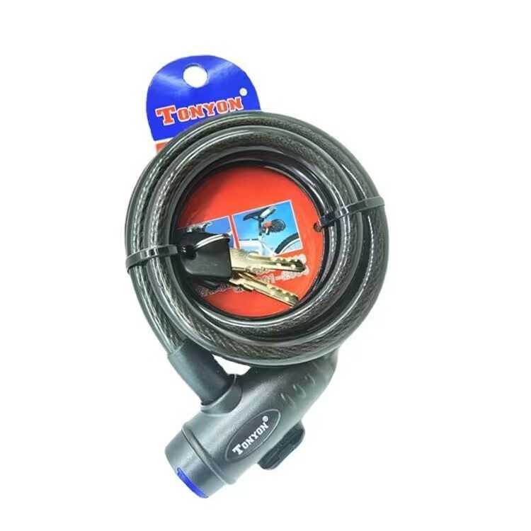Cerradura universal de bicicleta eléctrica cerradura de cifrado de cinco dígitos para bicicleta de montaña cerradura de anillo de alambre de acero antirrobo equipo de bicicleta