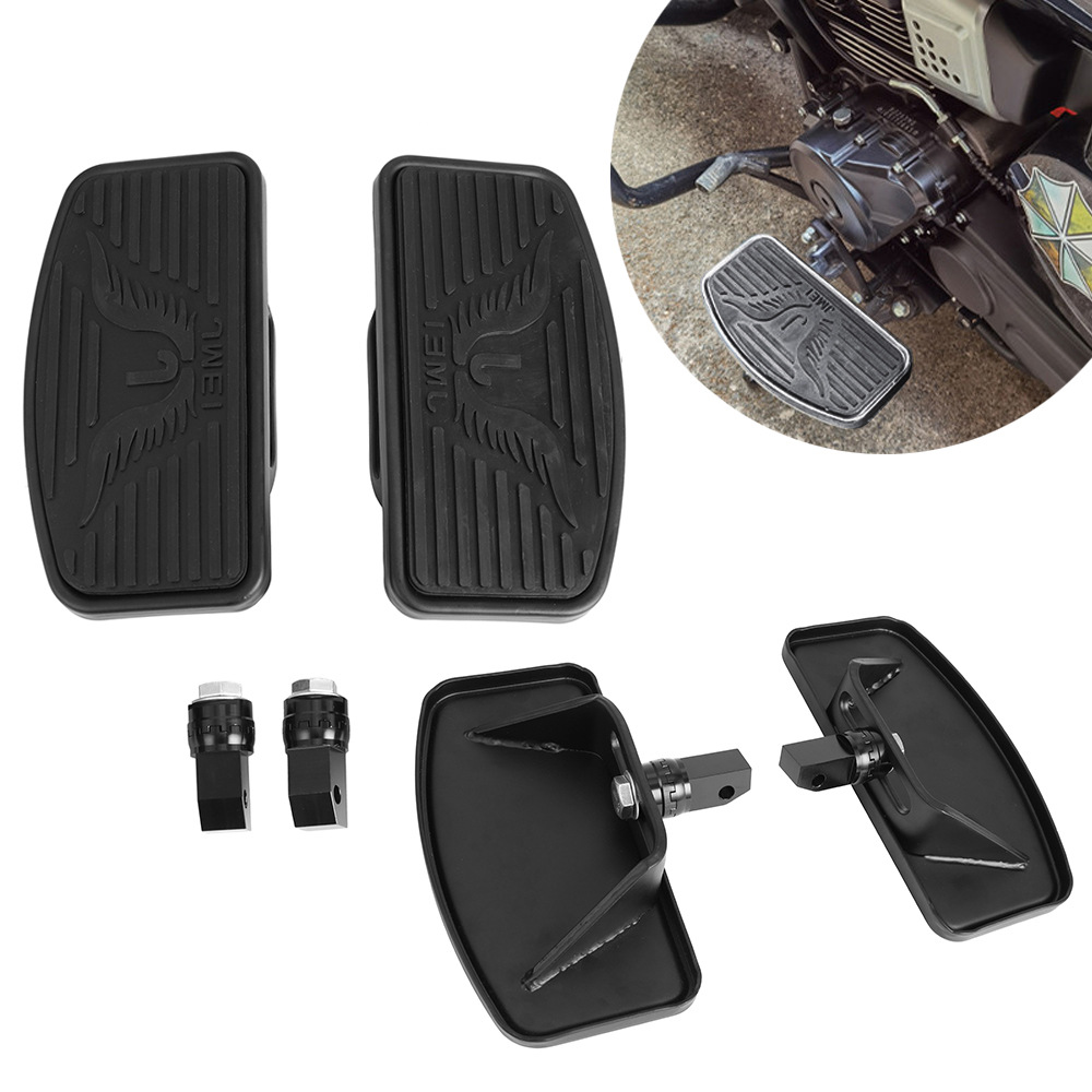 Motorcycle accessories: Universal front and rear footrests for the Honda CB300R, suitable for modification