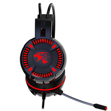 电脑头戴式发光耳机可订做OEM PS4游戏电竞耳机方案语音低音耳机