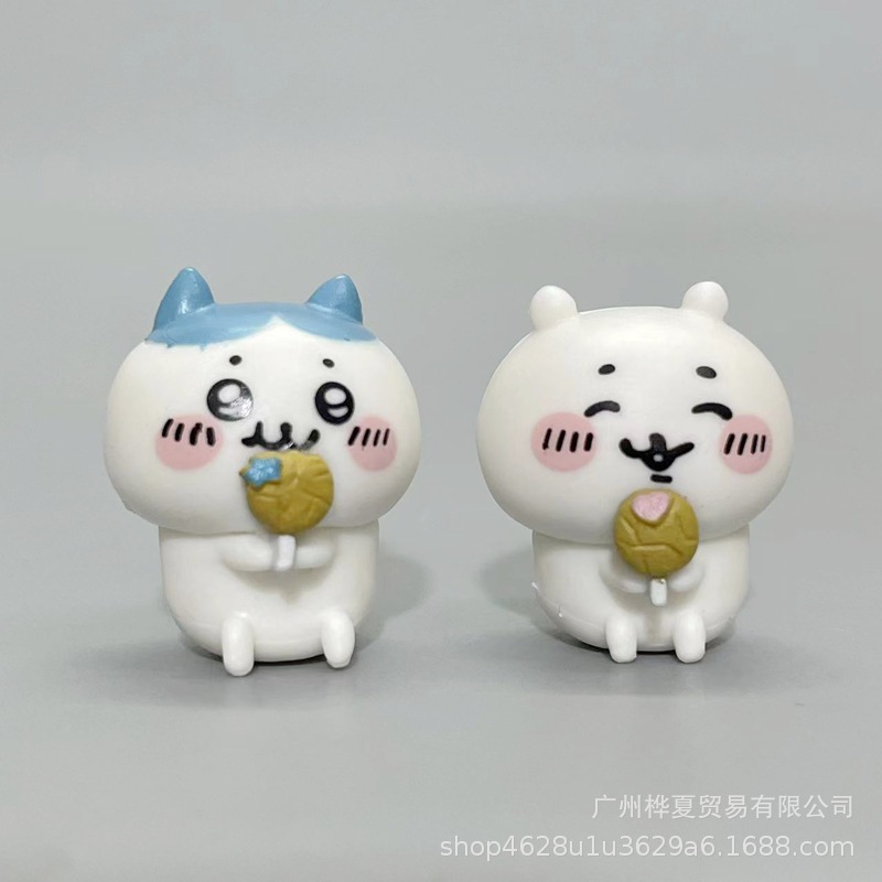 치이카와 자조곰 미니 피규어 4종 책상 차량용 귀여운 미니어처 장식 소품