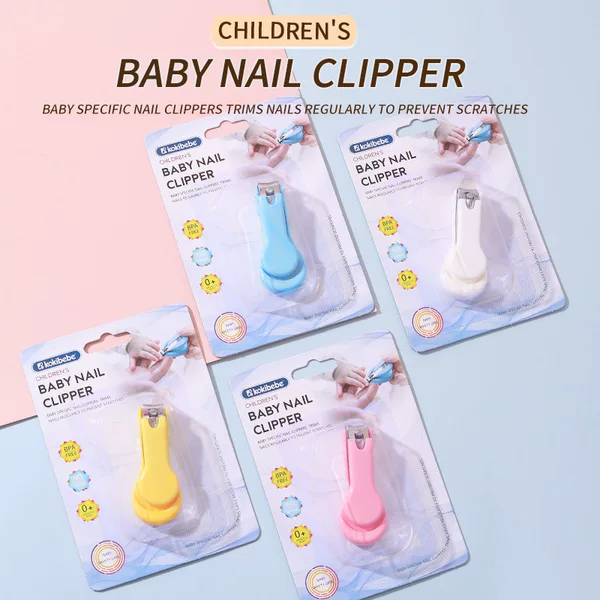 Baby nail clippers nail clippers baby anti-pinch nail clippers English blister card packaging baby nail clippers