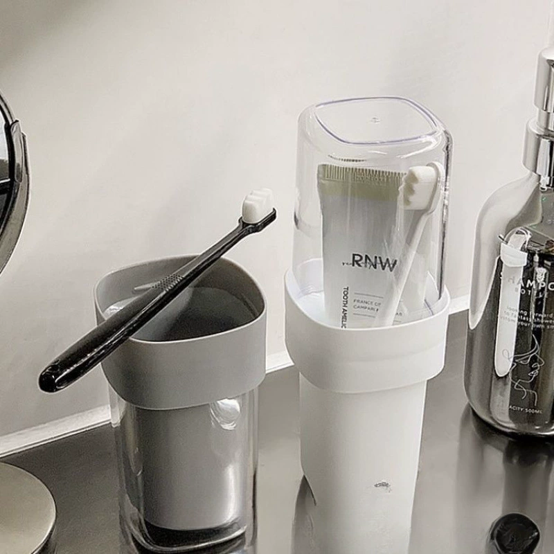Set for traveling, toothbrush for home use, handheld storage box, mouthwash, simple and elegant design