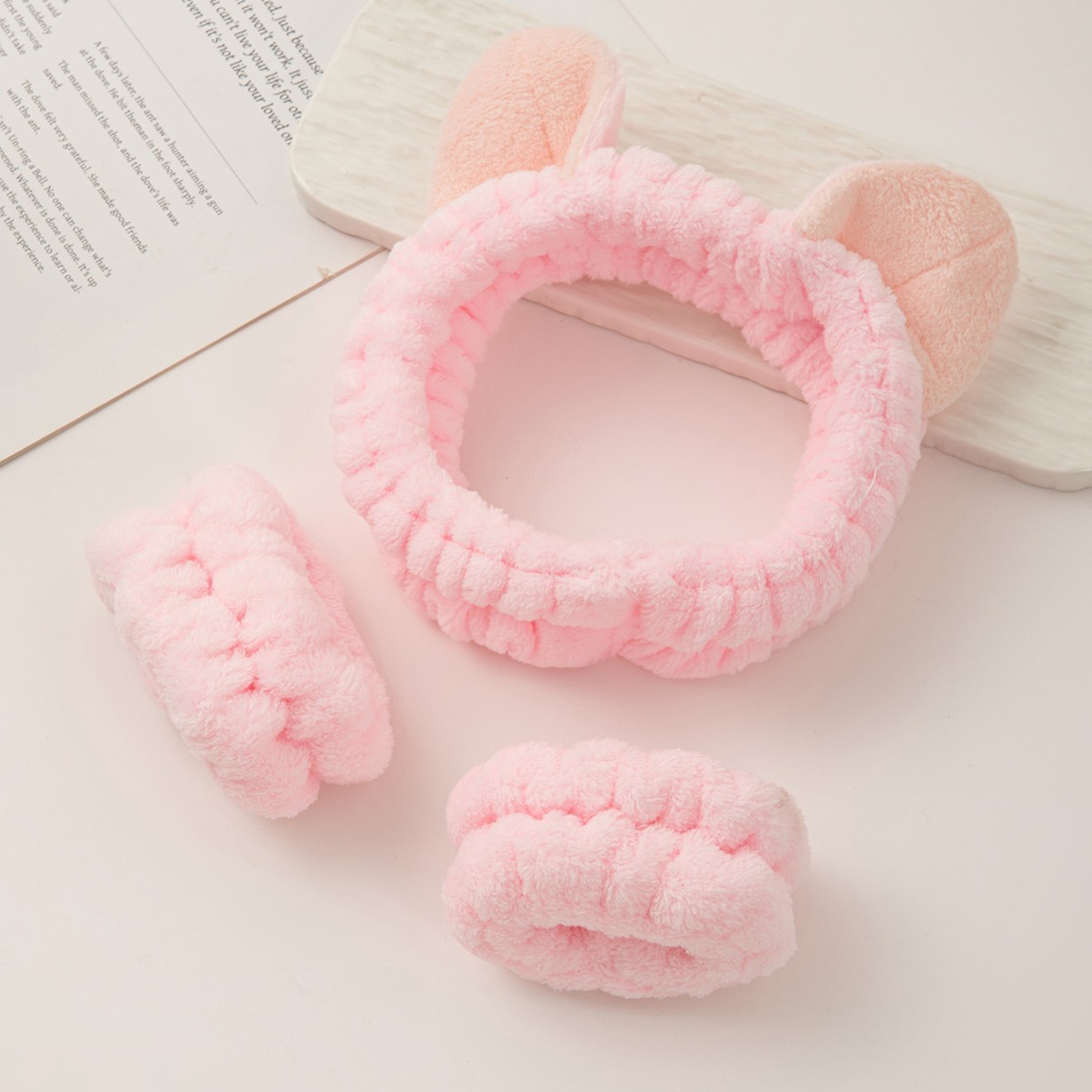 Fronteriza arco lavado facial correa de pelo correa de muñeca Europa y América color sólido aplicar máscara de pelo banda de belleza adornamientos para el pelo al por mayor