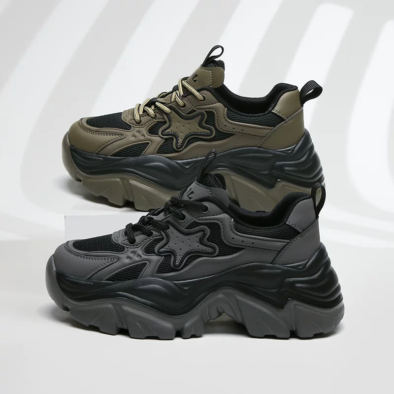 Sports shoes, breathable universal footwear for leisure platform, Korean style
