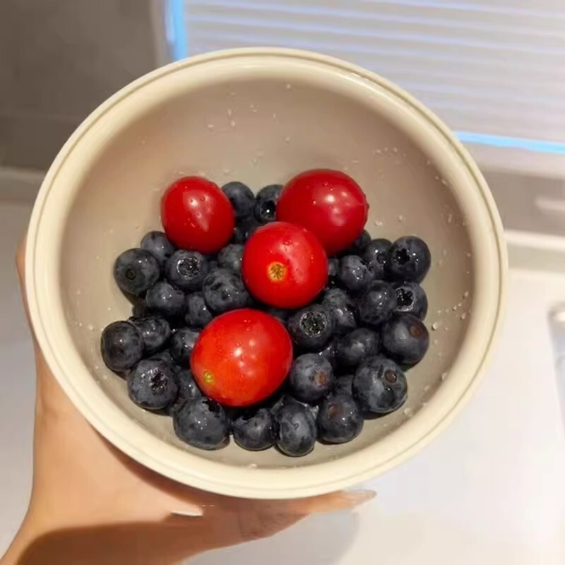 二層ドーパミン風排水バスケット家庭用食品グレードの厚みのある多機能野菜洗いバスケットフルーツプレートリビングルームの高級装飾品|undefined