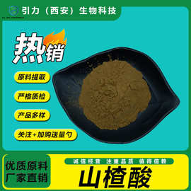 山楂酸10% 山楂提取物 食品级  引力生物 量大优惠 源头工厂 包邮