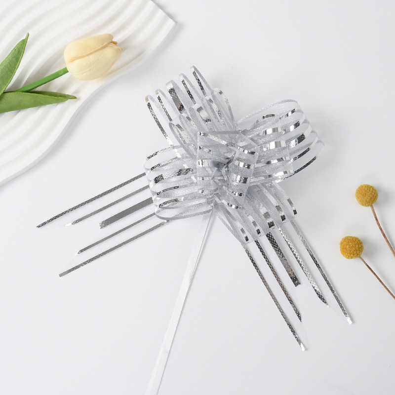 50 flores transfronterizas de nieve arco de flores de decoración de flores de bodas de regalo de la cinta de color del automóvil de boda