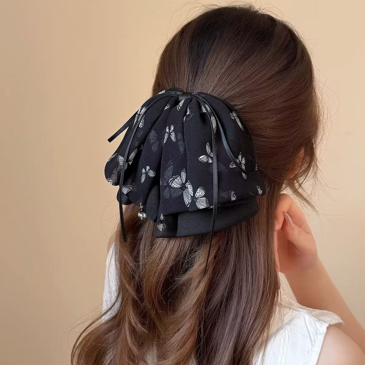 프린트된 나비 깃발