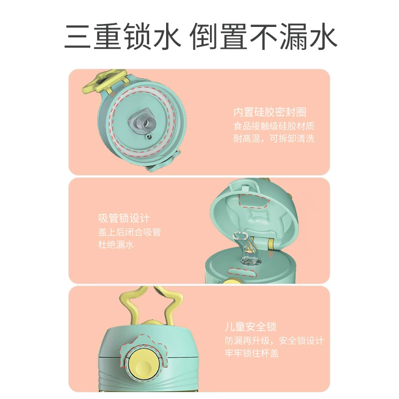 Children's capacious glass with glass, high quality handheld tea cup