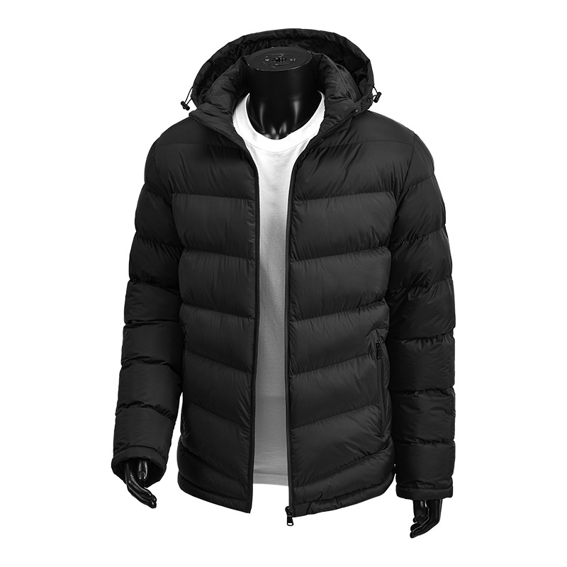 Padded Jacket Men's Loose Hooded Padded Jacket Casual Padded Jacket Men's Jacket_voghion.com
