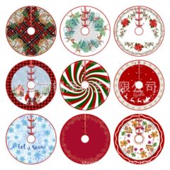 新しいクロスボーダーのクリスマスの木のスカートの木の囲いの創意の美しいプリントのクリスマスの装飾品の卸売り