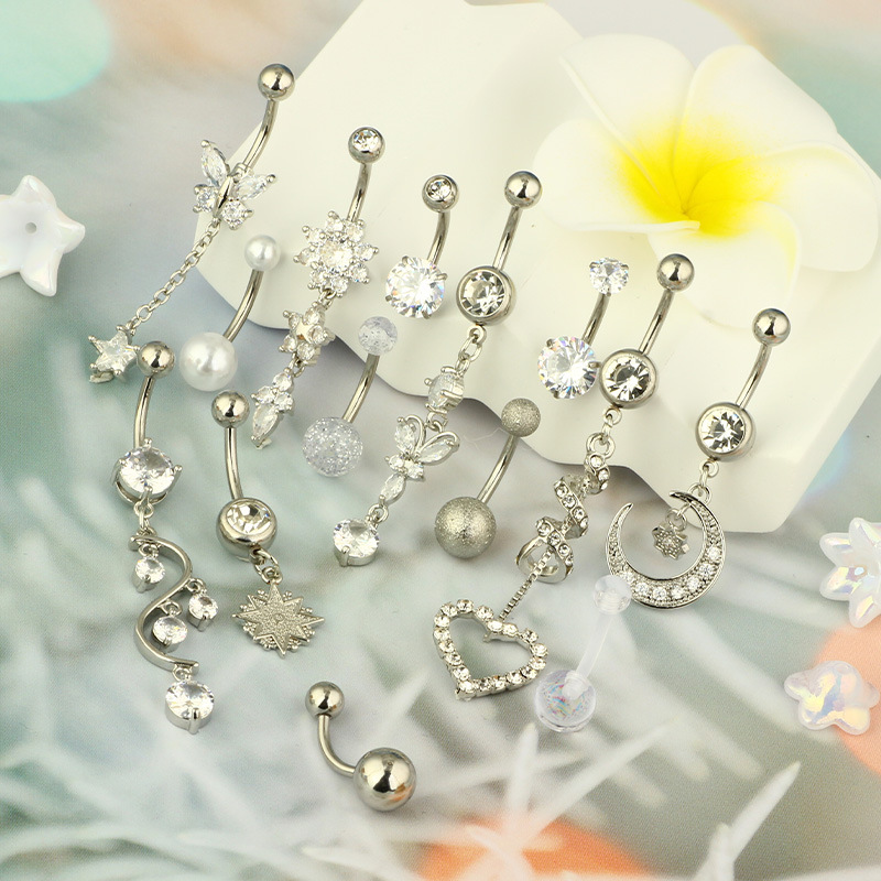 Labret piercing jewelry detail image