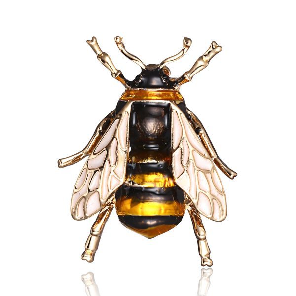 Cartoon Style Cute Animal Insect Bee Alloy Enamel Plating Inlay Rhinestones Unisex Brooches display picture 7
