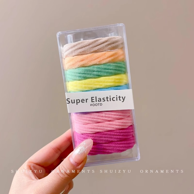 Cordón de cabello de cola de caballo alta mujer 2025 nuevo cabello de alta gama elástico y duradero anillo de cabello para el cabello no colapsar tocado de banda de goma